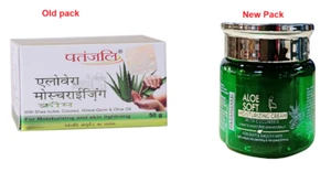 4x Patanjali Aloe Vera Moisturizing Cream for skin dryness roughness ageing 50gm - Picture 1 of 4