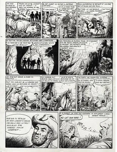 JIM STAR  LES PILLEURS DE DILIGENCES PLANCHE GEANTE WESTERN ARTIMA PAGE 23 - Picture 1 of 1