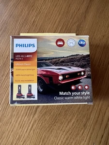 Philips LED H11 PGJ19-2 Ultinon Classic Bulbs - Picture 1 of 6