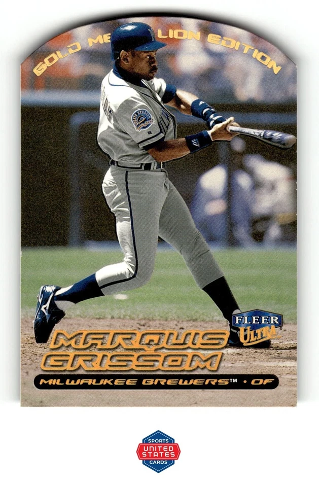 2000 Ultra #136G Marquis Grissom Gold Medallion - Image 1 of 2