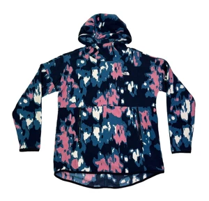 The North Face Hoodie Womens Medium Abstract Print Fleece Pullover - Picture 1 of 6