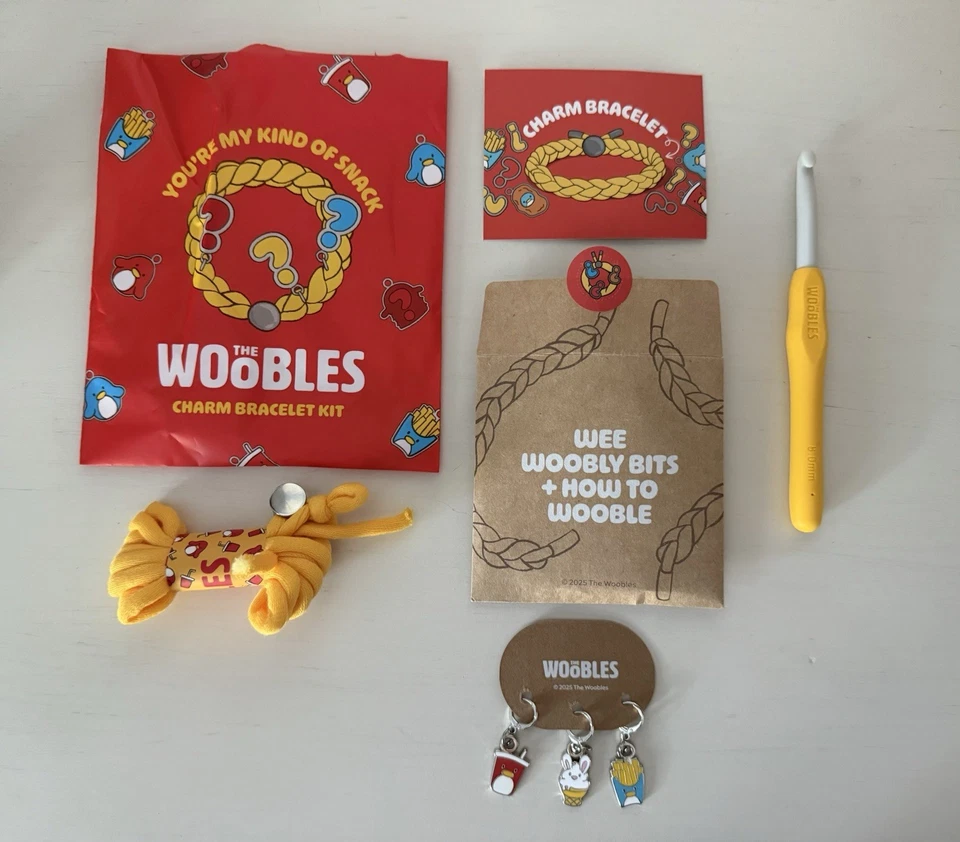 RARE!! The Woobles McDonald’s Monopoly Charm Bracelet Kit Pierre Jojo - image 1 of 1