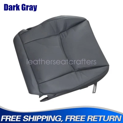 Cubierta de asiento inferior de cuero gris oscuro lado del pasajero para Lexus GX470 2003-2009 Foto 1 de 4