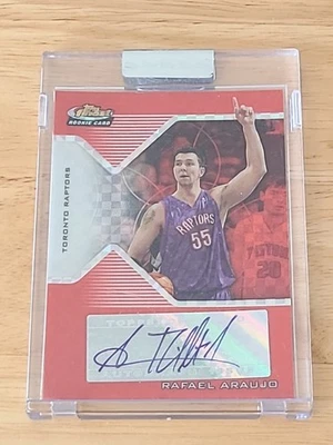 2004-05 Topps Finest Red X-Fractor /59 Rafael Araujo #189 Rookie Autograph $$$ - Image 1 of 2
