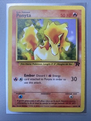 Ponyta #64 Pokemon Team Rocket - Image 1 of 2