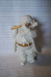 Lenox Santa Claus Playing Flute 24K Gold Trim Porcelain - Picture 1 of 2