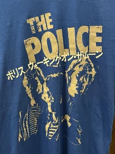The Police - Japanese Poster, Medium Size T Shirt, Blue - 2024 - Sting - Concert - Bild 1 von 5