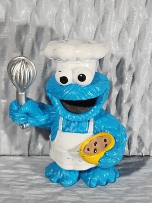 Cake Topper Sesame Street Workshop Cookie Monster Baking Figure 2012 Hasbro 3.5” - Image 1 of 4
