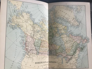 Antique 1870s Map – Dominion of Canada – Fold-Out Colour Print – Original - Picture 1 of 7