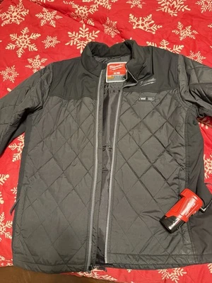 Milwaukee Men's Dual Zone Heated Jacket, Black, Large, Including Charger - Image 1 of 4