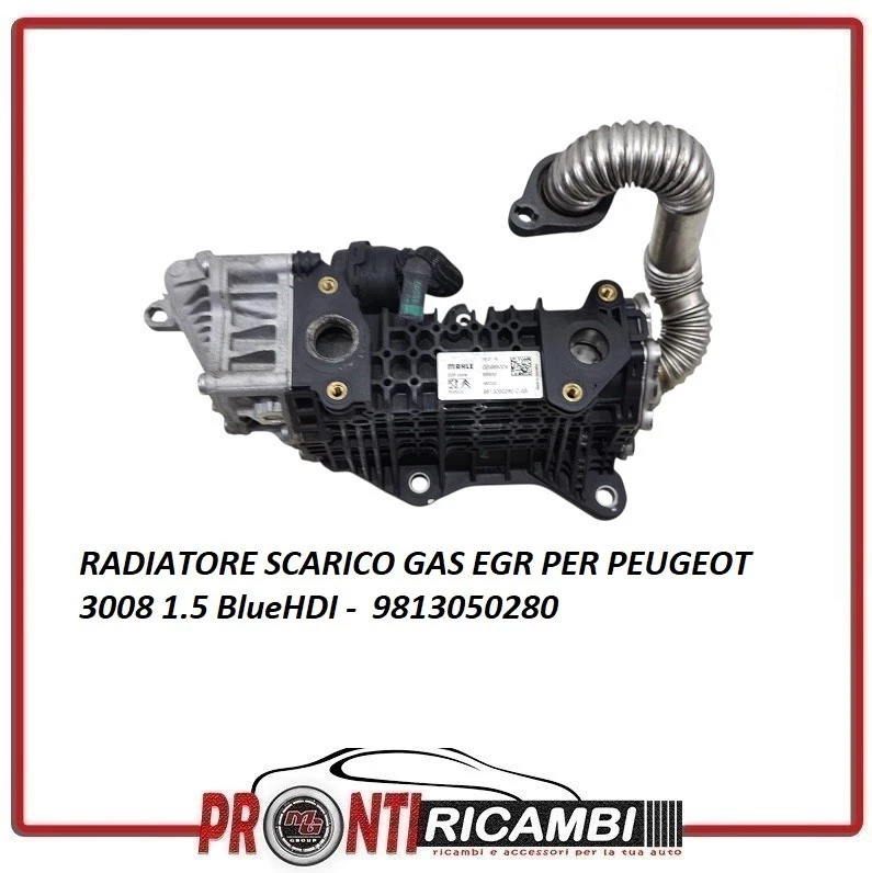 9813050280 RADIATORE GAS SCARICO EGR PER PEUGEOT 3008 1.5 BlueHDI - Immagine 1 di 1
