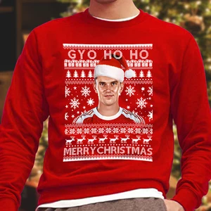 Gyo Ho Ho Viktor Gyokeres Red Christmas Jumper Adults & Kids Sizes Arsenal - Picture 1 of 2