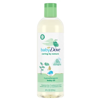 Baby Dove Caring by Nature Hypoallergenic Baby Oil - 8 Fl Oz  2 PACKS - Image 1 of 2
