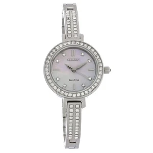 Citizen Eco-Drive Silhouette Crystal Damenuhr Edelstahl EM0860-51D - Bild 1 von 3