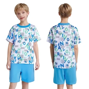 Conjunto para niños y niños traje para correr traje para correr ciclismo cintura elástica deportes - Imagen 1 de 51