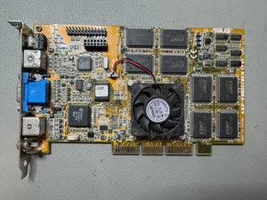 ASUS AGP-V3800M/32M (TV) NVidia Riva TNT2 Ultra 32MB AGP Video Graphics Card - Zdjęcie 1 z 5