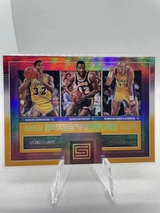 2017-18 Panini Status - Factions Magic Johnson, Abdul-Jabbar, Worthy Gold /10 - Picture 1 of 3