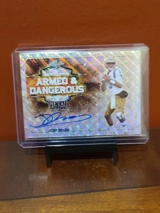 Josh Rosen 2018 Leaf Metal Draft Armed and Dangerous Autos Wave Silver #AD-JR1 - Picture 1 of 3