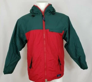 L.L. Bean Thinsulate Herren rot grün Jacke Kapuze Taschen Langarm Full Zip  - Bild 1 von 5