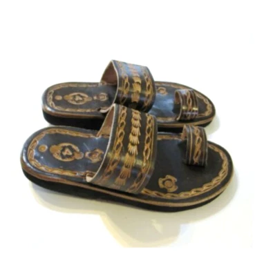 Sandalias de cuero marrón para bebé niña talla 4 Foto 1 de 2