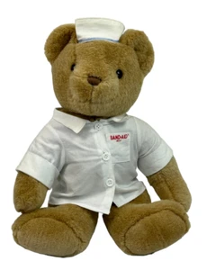 JOHNSON & JOHNSON Plush Toy Band-Aid Teddy Bear Nurse Articulated Vintage 40 cm - Picture 1 of 13