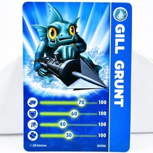 Tarjeta coleccionable de personajes acuáticos Gill Grunt 2011 Skylanders Spyro's Adventures - Imagen 1 de 2
