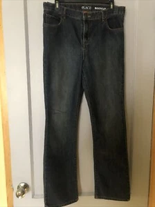the childrens place boys size 18 boot cut adjustable waist pants - Picture 1 of 10