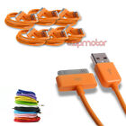 6+3FT+30PIN+USB+SYNC+DATA+POWER+CHARGER+ORANGE+CABLE+CORD+IPHONE+IPOD+TOUCH+IPAD
