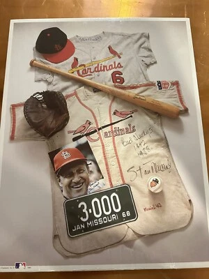 Stan Musial Poster Board St. Louis Cardinals.  - Image 1 of 4