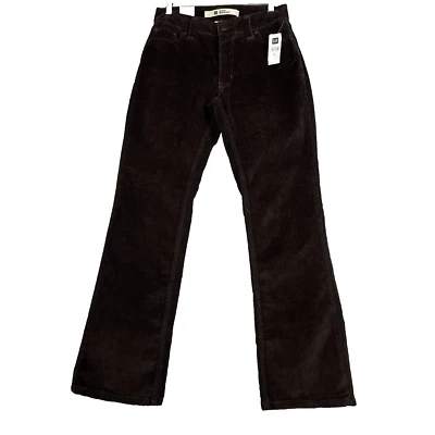 Pantalones de pana GAP para mujer talla 8 corte bota original marrón tiro medio elástico NUEVO Foto 1 de 4