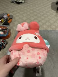 Original Squishmallows 8 Zoll Hello Kitty MY MELODY Plüsch 2024 Sanrio Neu mit Etikett Neu - Bild 1 von 2