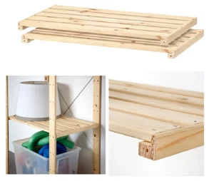 2x Estante Hejne Madera Personalizable y Apilable Estante Organizador de Almacenamiento 77x47cm - Imagen 1 de 3