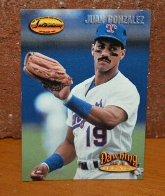TED WILLIAMS BASEBALL CARD COMPANY DAWNING OF LEGACY JUAN GONZALEZ # 152 - Image 1 of 2