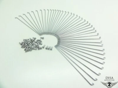 Speichen Satz Chrom Felge 183mm für Kreidler Florett RS LF LH - Bild 1 von 4