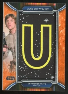 LUKE SKYWALKER 2019 Topps Star Wars COMMEMORTIVE LETTER PATCH SP /99 - Picture 1 of 2
