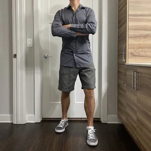 Kenneth Cole Reaction Gray Slim Fit Dress Shirt - Picture 1 of 6