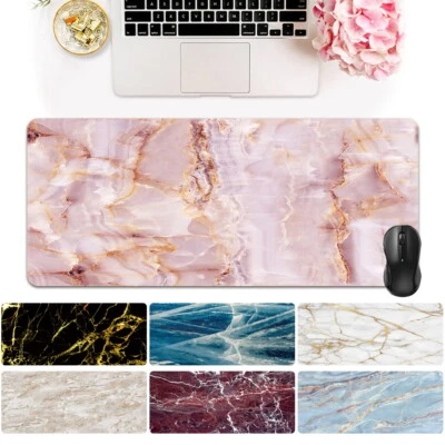 Printed Large Leather non-slip Mouse Mat Pad Desk Table Computer Laptop Desktop  - Image 1 of 4