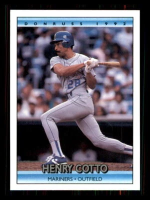 1992 BASEBALL 1992 Donruss Henry Cotto Seattle Mariners #356 1 - Image 1 of 2