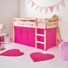 Tent for SHORTY Midsleeper Bed Girls Boys Bedroom Mid sleeper Blue or Pink
