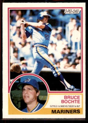 1983 O-Pee-Chee Bruce Bochte #28 Seattle Mariners - Image 1 of 2