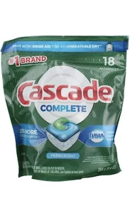 Cascade Complete - Fresh Scent - Dawn Grease Fighting Power - 18 ct - Picture 1 of 3