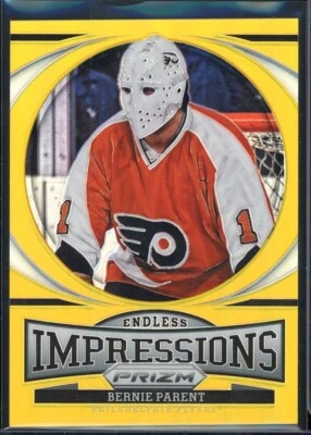 2013-14 Panini Prizm Endless Impressions Prizms Gold #EI2 Bernie Parent 03/10 - Image 1 of 2