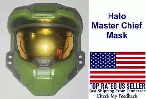 Halo Master Chief Helmet Mask Cosplay Hook and Loop Strap - Picture 1 of 9
