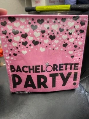 Anillo Corazones Despedida de Soltera 16 Servilletas de Almuerzo Ducha Fiesta Nupcial Suministro Foto 1 de 2