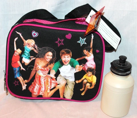 NEW WITH TAG DISNEY HIGH SCHOOL MUSICAL INSULATED  LUNCHBAG W/ WATER BOTTLE 8X10 Cover