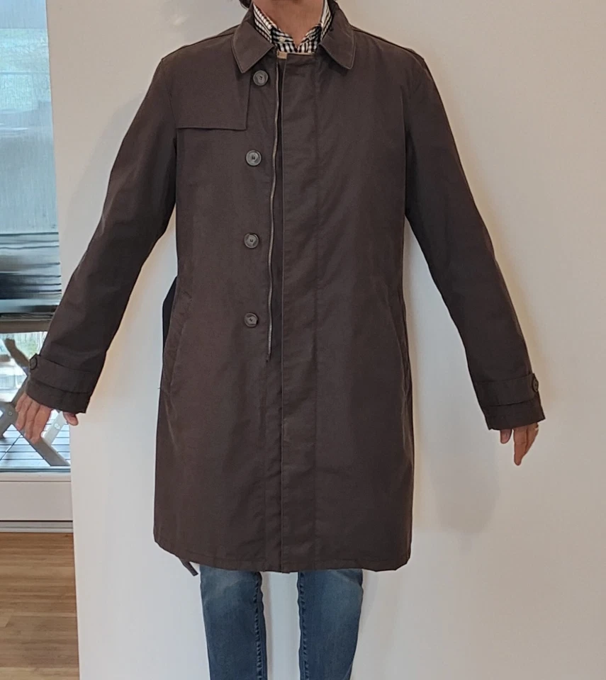 ARMANI TRENCH IMPERMEABILE SOPRABITO COME NUOVO USATO 2 VOLTE TAGLIA PICCOLA - Immagine 1 di 4