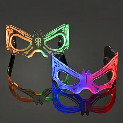 Light Up LED Glasses, Rave, Party, Multicolor, Futuristic, Neon Mask, Halloween - Image 1 of 4