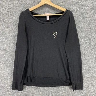 Victoria's Secret толстовка женщин S маленький черный пуловер ворота вязаный сердце - Изображение 1 из 4