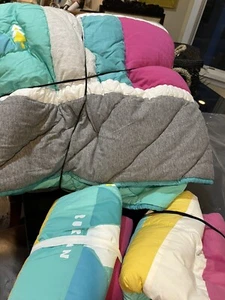 Pottery Barn Teen Burton Meadow Patch Quilt full Queen 2 Euro shams wo tag - Picture 1 of 1