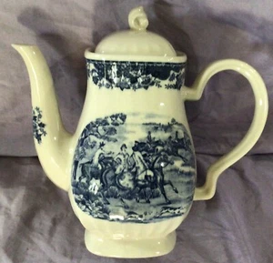 Cafetera Fox Hunting Hunt Myotts China Blueware - Imagen 1 de 8